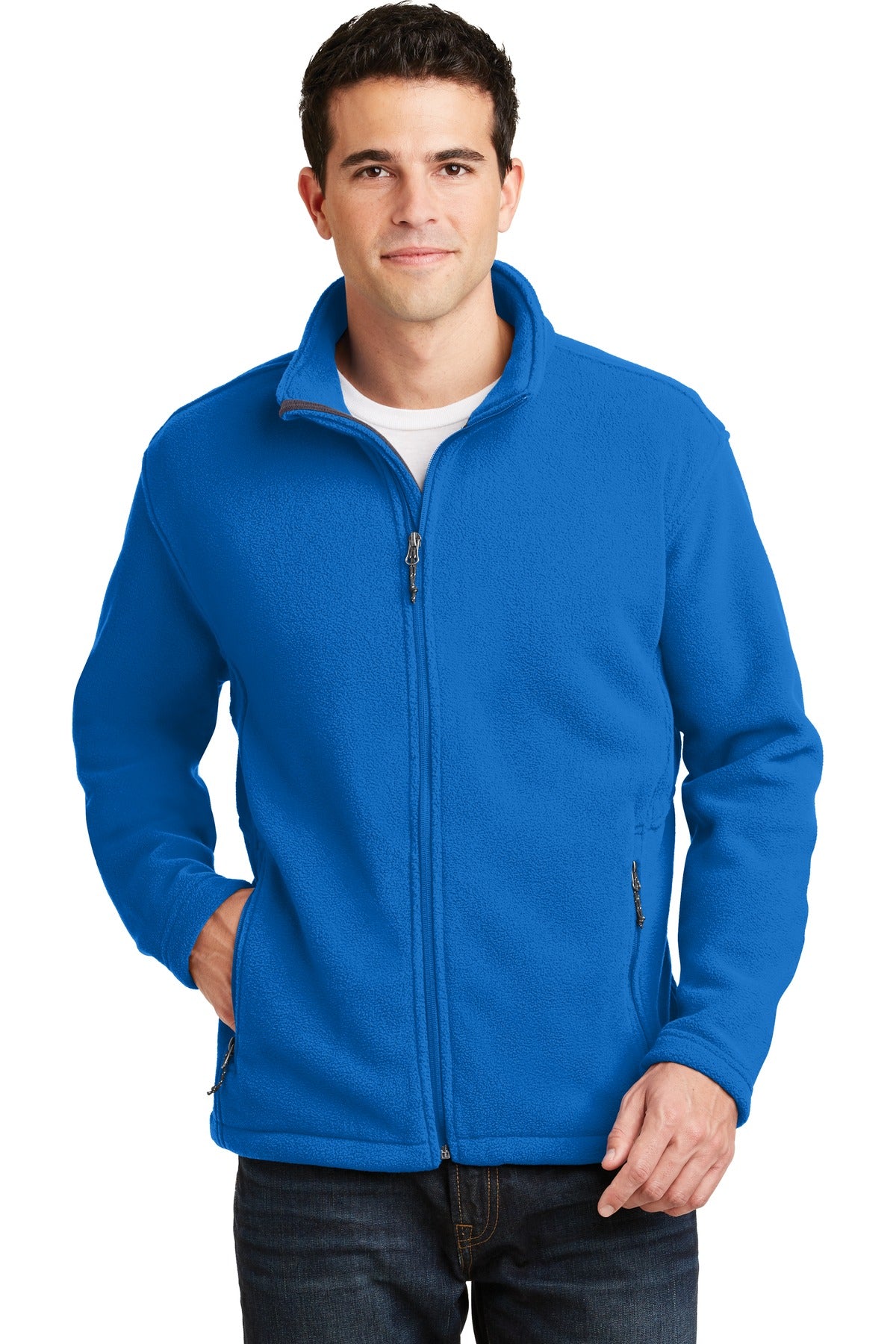 Port Authority Value Fleece Jacket. F217 - Skydiver Blue - front