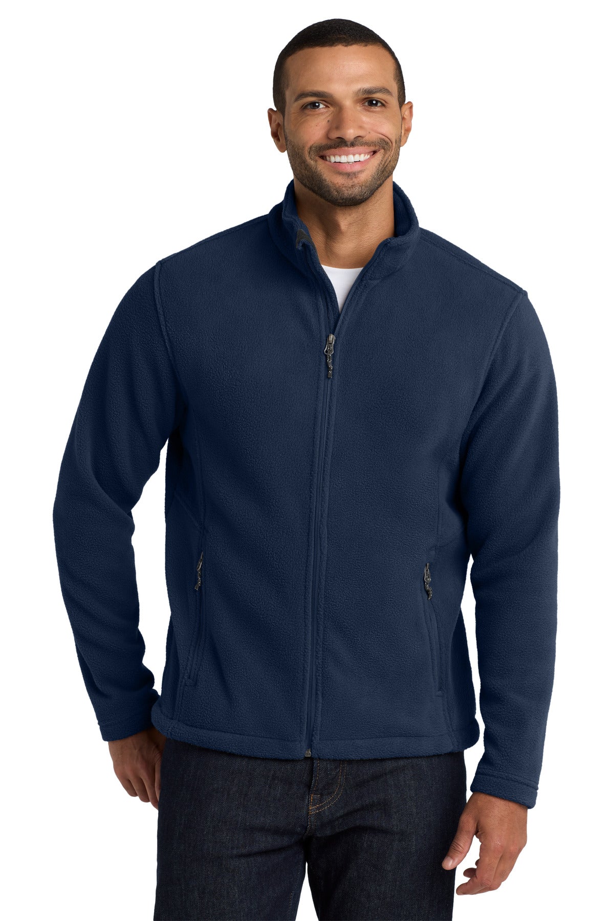 Port Authority Value Fleece Jacket. F217 - True Navy - front