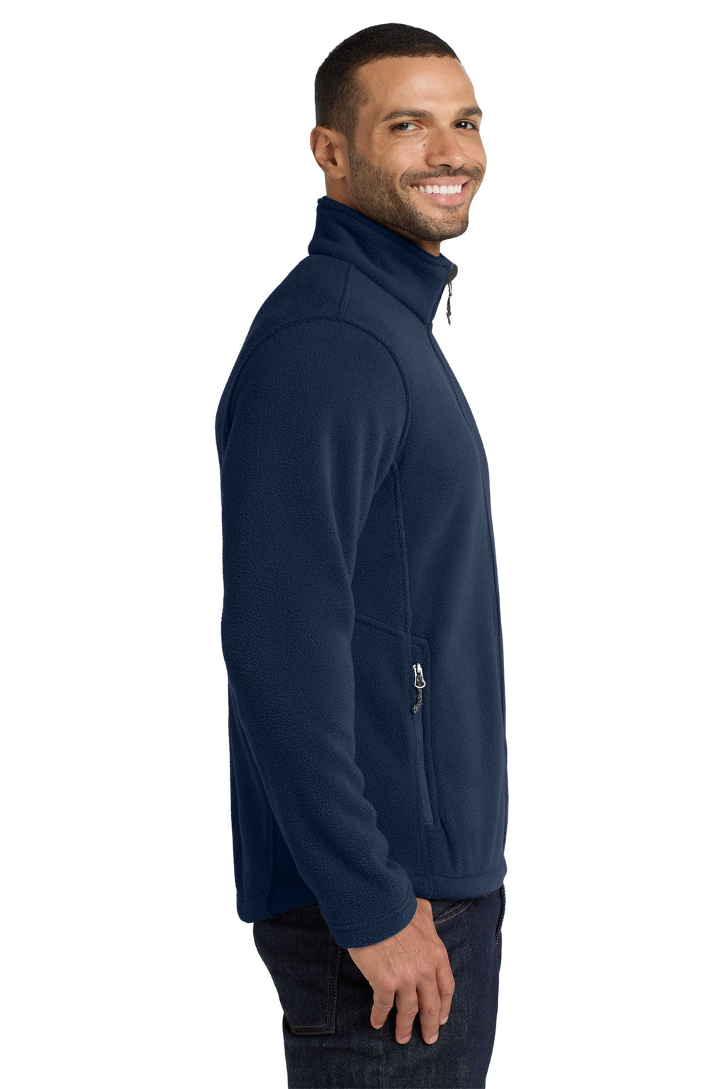 Port Authority Value Fleece Jacket. F217 - True Navy - side