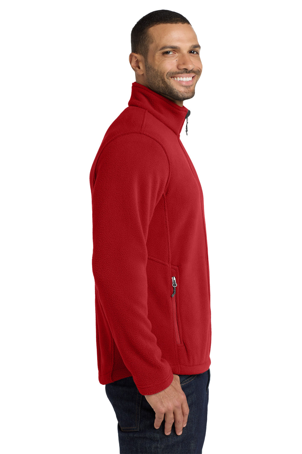 Port Authority Value Fleece Jacket. F217 - True Red - side
