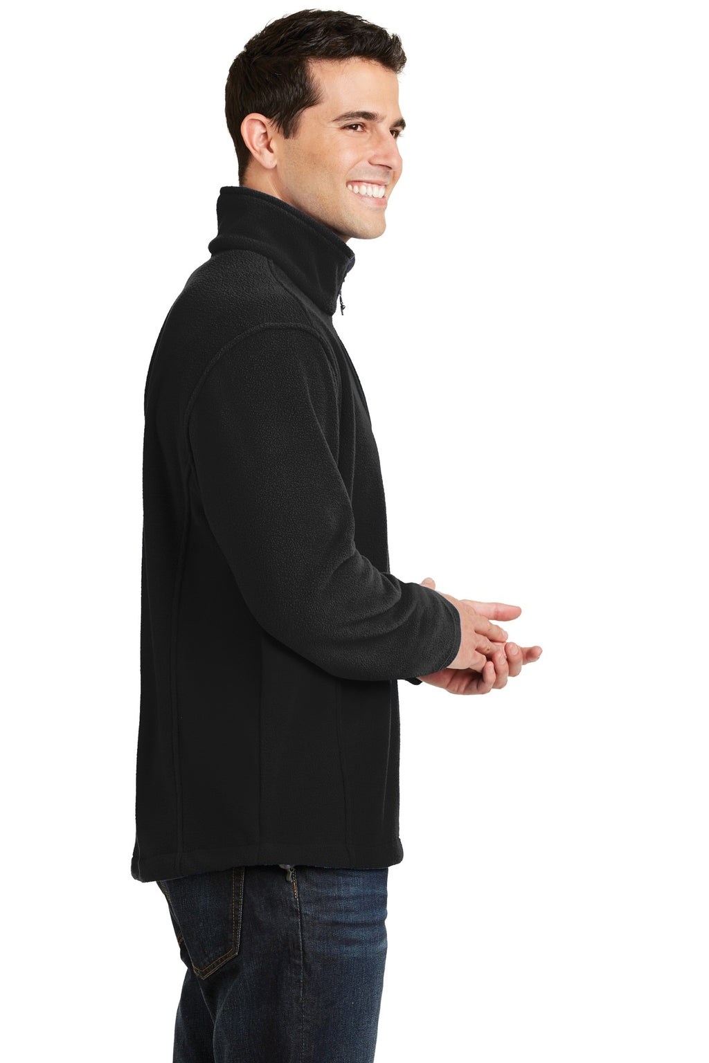 Port Authority Value Fleece 1/4-Zip Pullover. F218 - Black - side