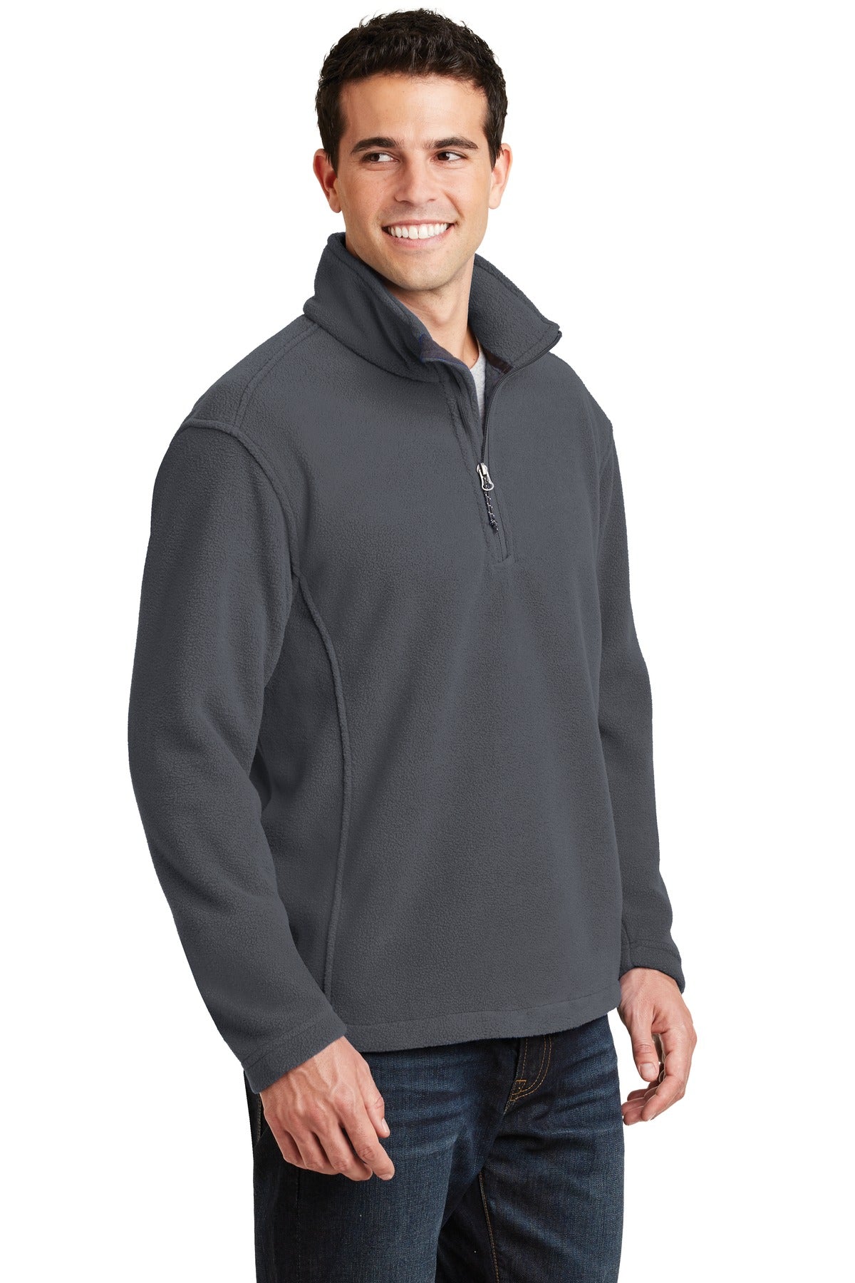 Port Authority Value Fleece 1/4-Zip Pullover. F218 - Iron Grey - three_q