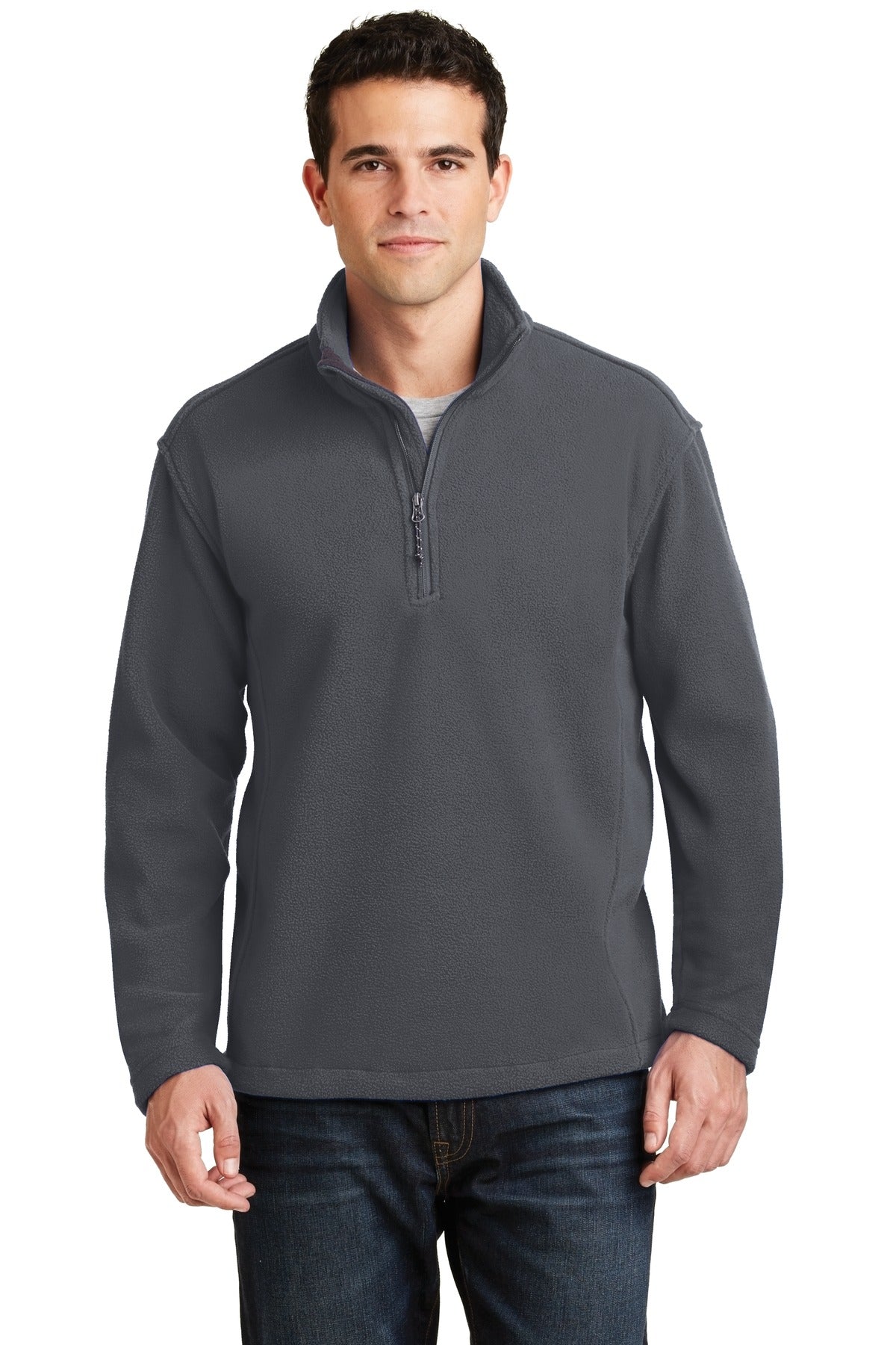 Port Authority Value Fleece 1/4-Zip Pullover. F218 - Iron Grey - front