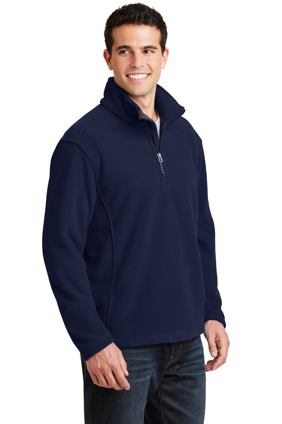 Port Authority Value Fleece 1/4-Zip Pullover. F218 - True Navy - three_q