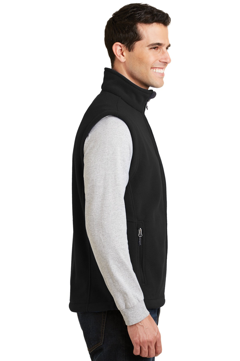 Port Authority Value Fleece Vest. F219 - Black - side
