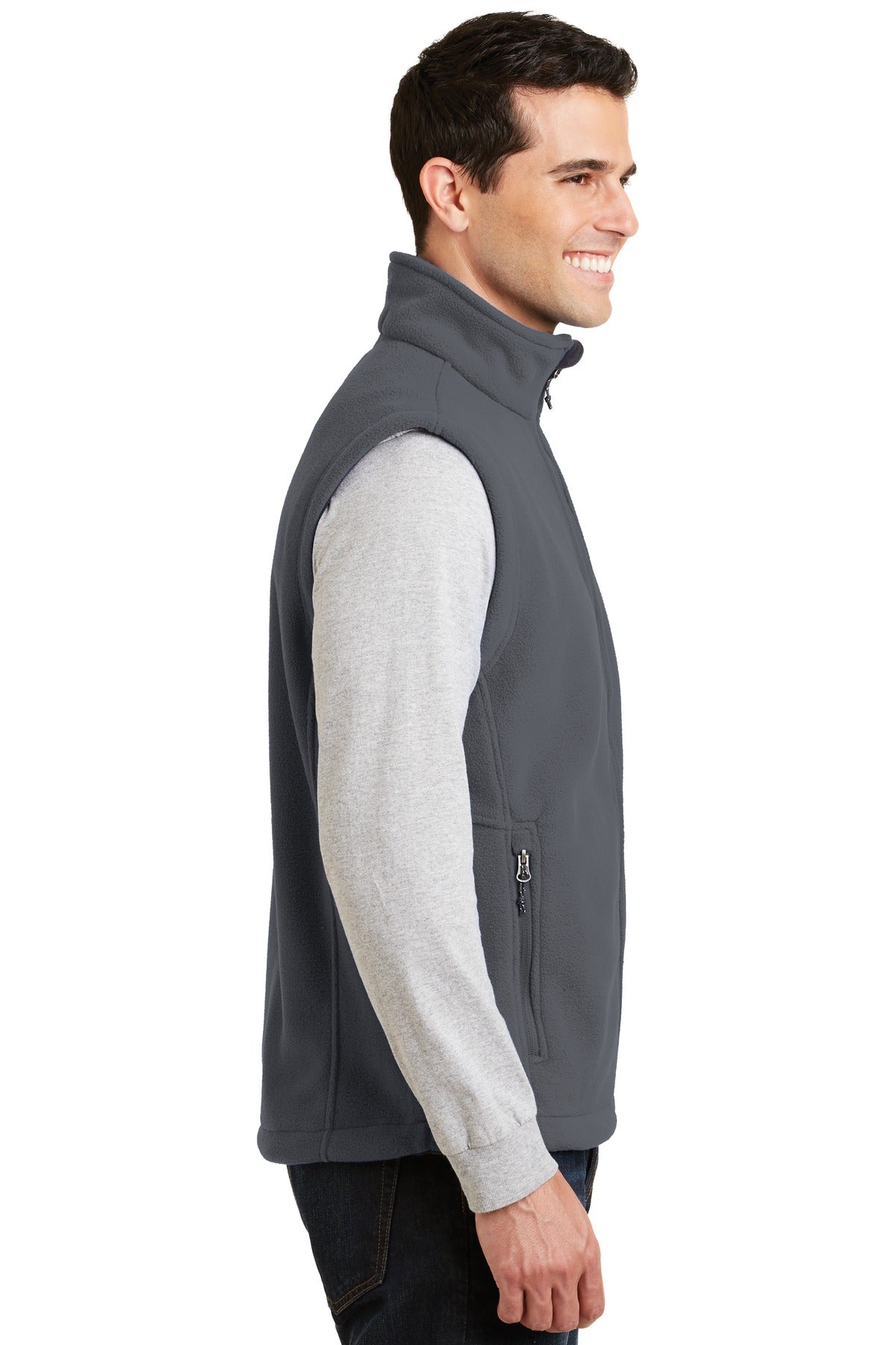Port Authority Value Fleece Vest. F219 - Iron Grey - side