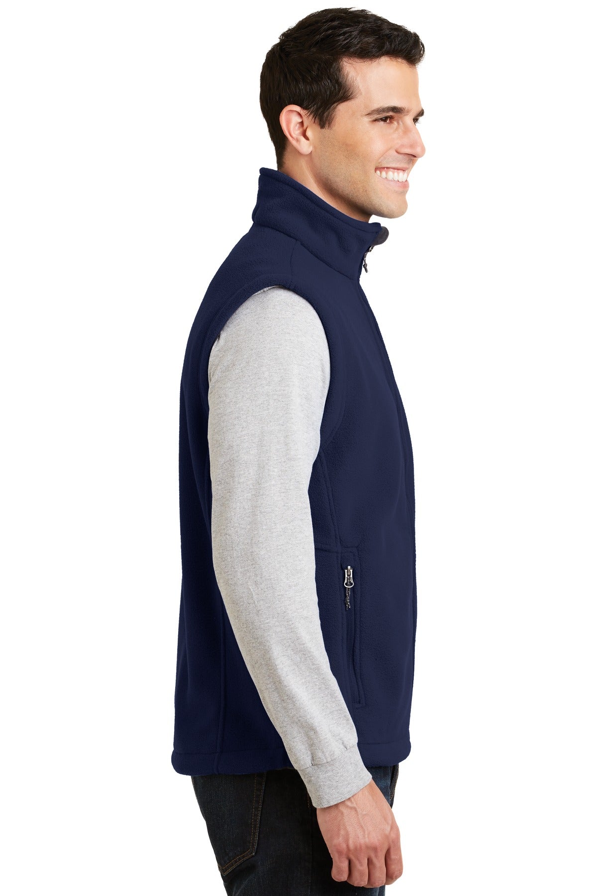 Port Authority Value Fleece Vest. F219 - True Navy - side