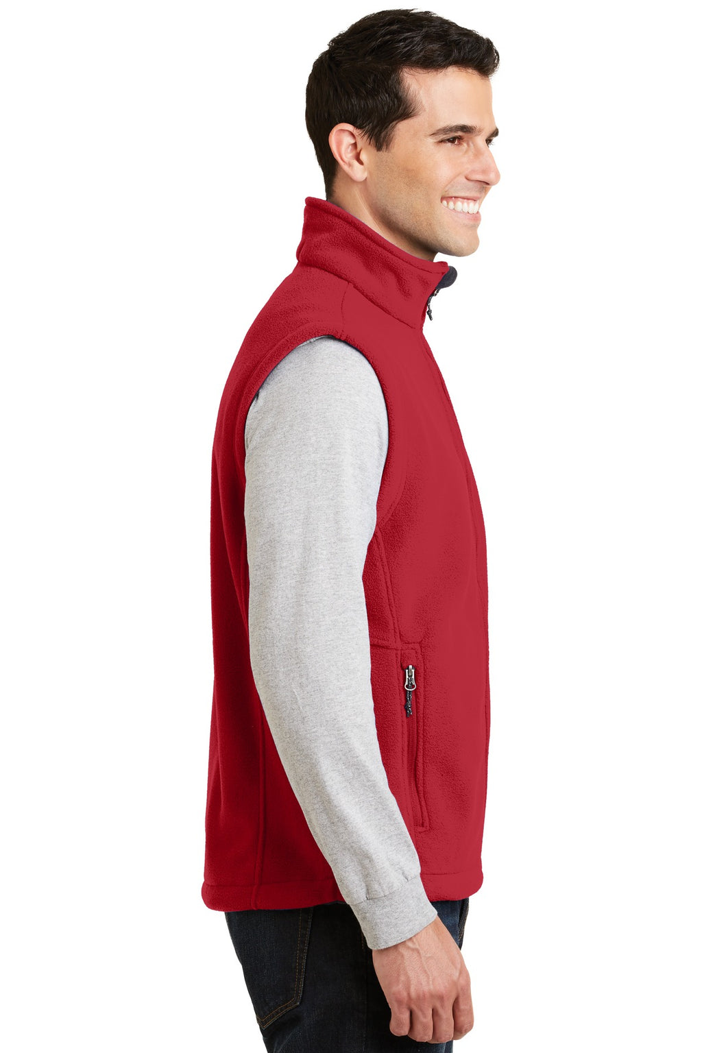 Port Authority Value Fleece Vest. F219 - True Red - side
