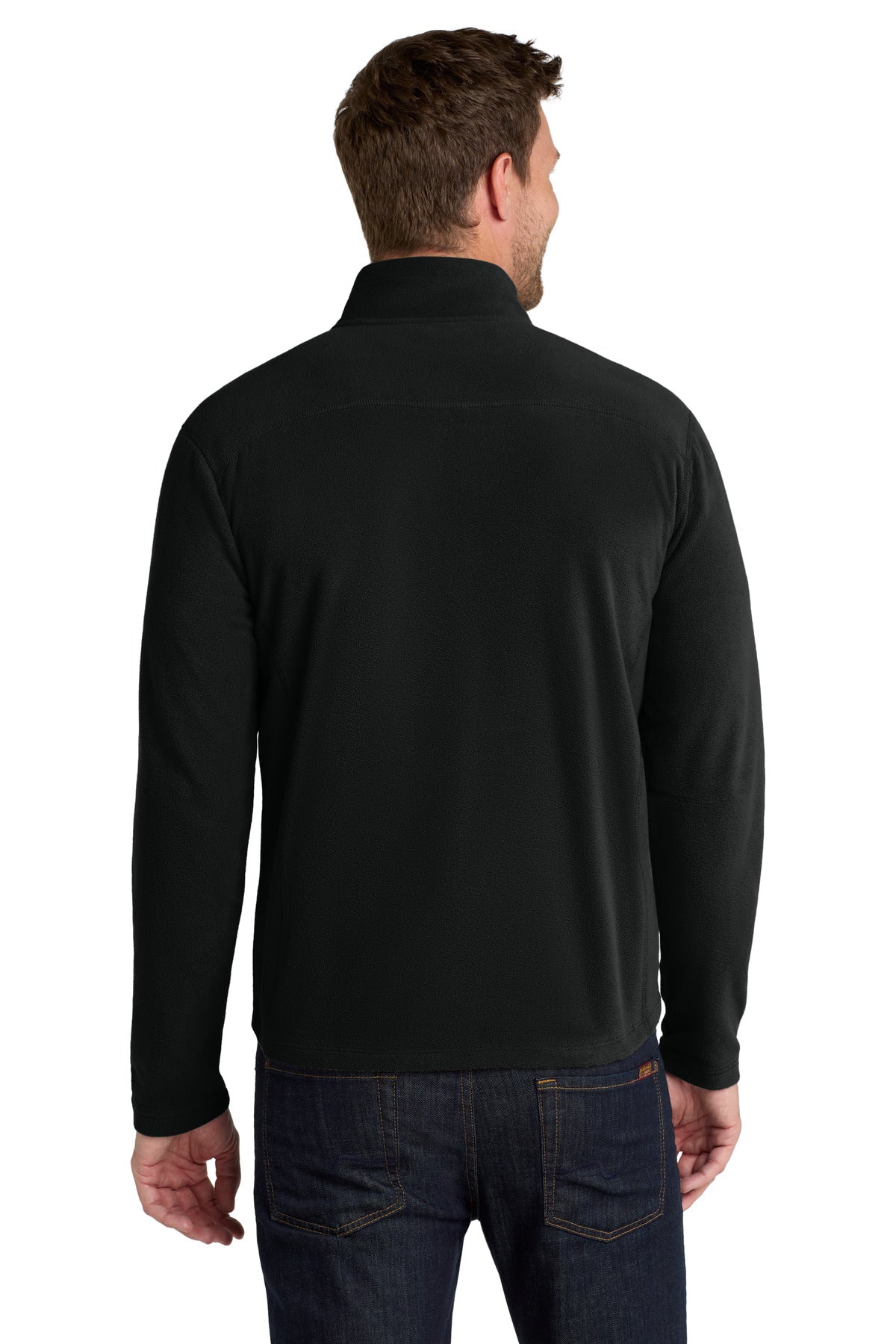 Port Authority Microfleece Jacket. F223 - Black - back
