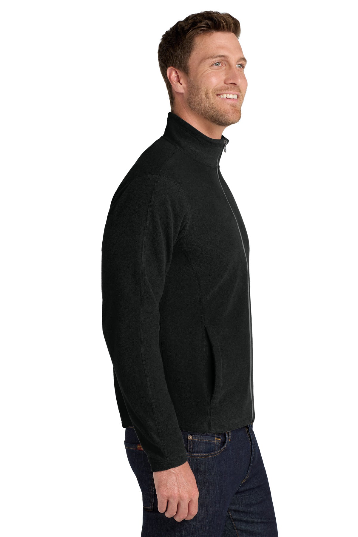 Port Authority Microfleece Jacket. F223 - Black - side