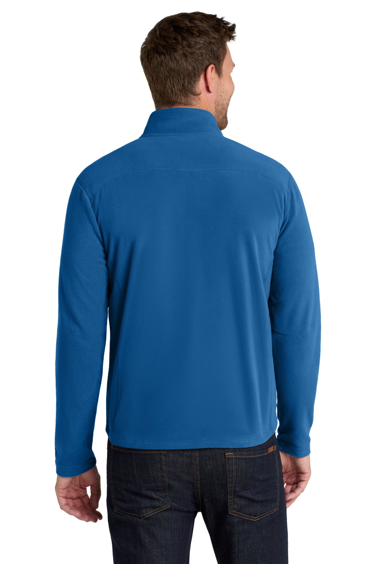 Port Authority Microfleece Jacket. F223 - Light Royal - back