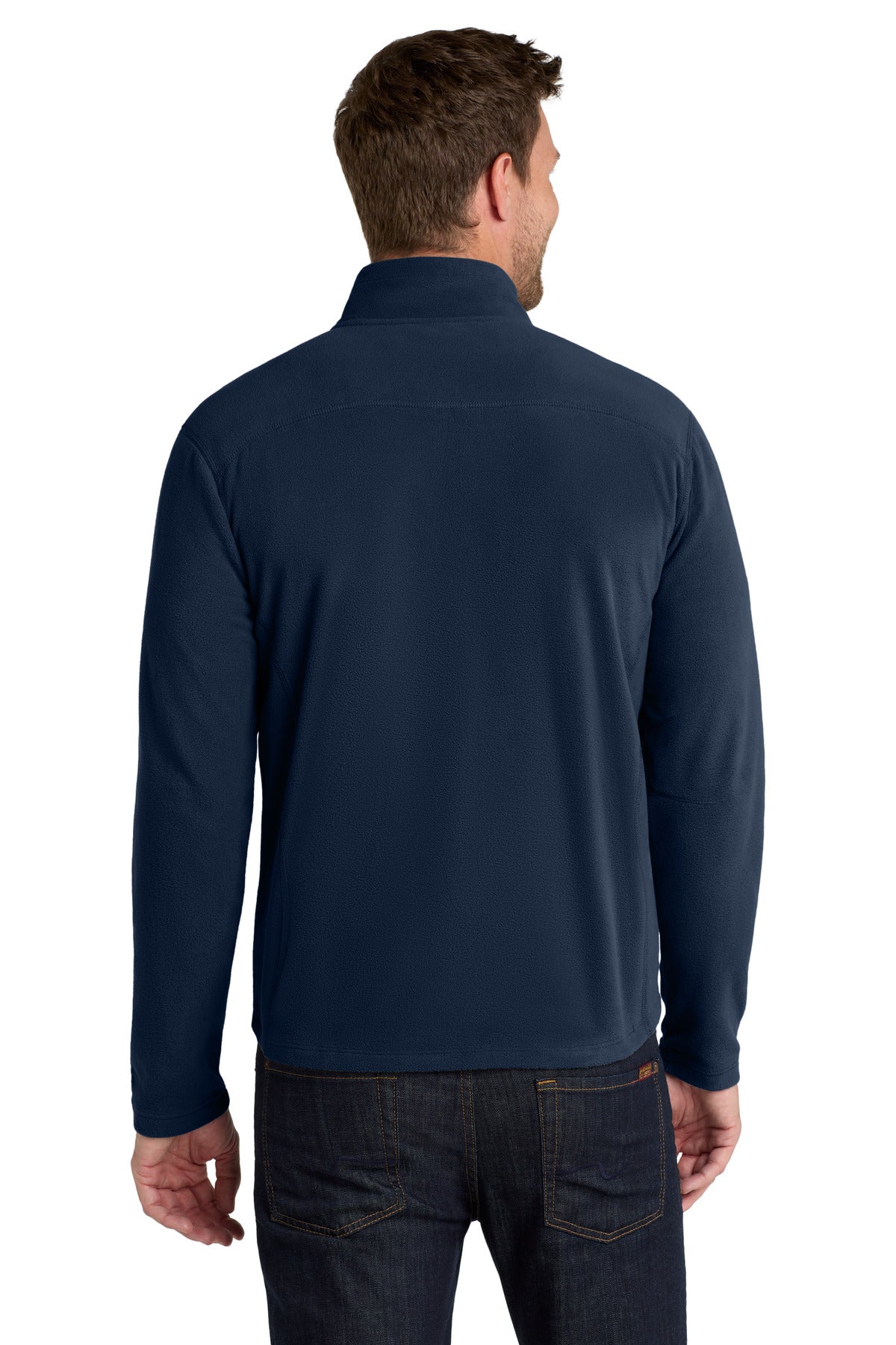 Port Authority Microfleece Jacket. F223 - True Navy - back