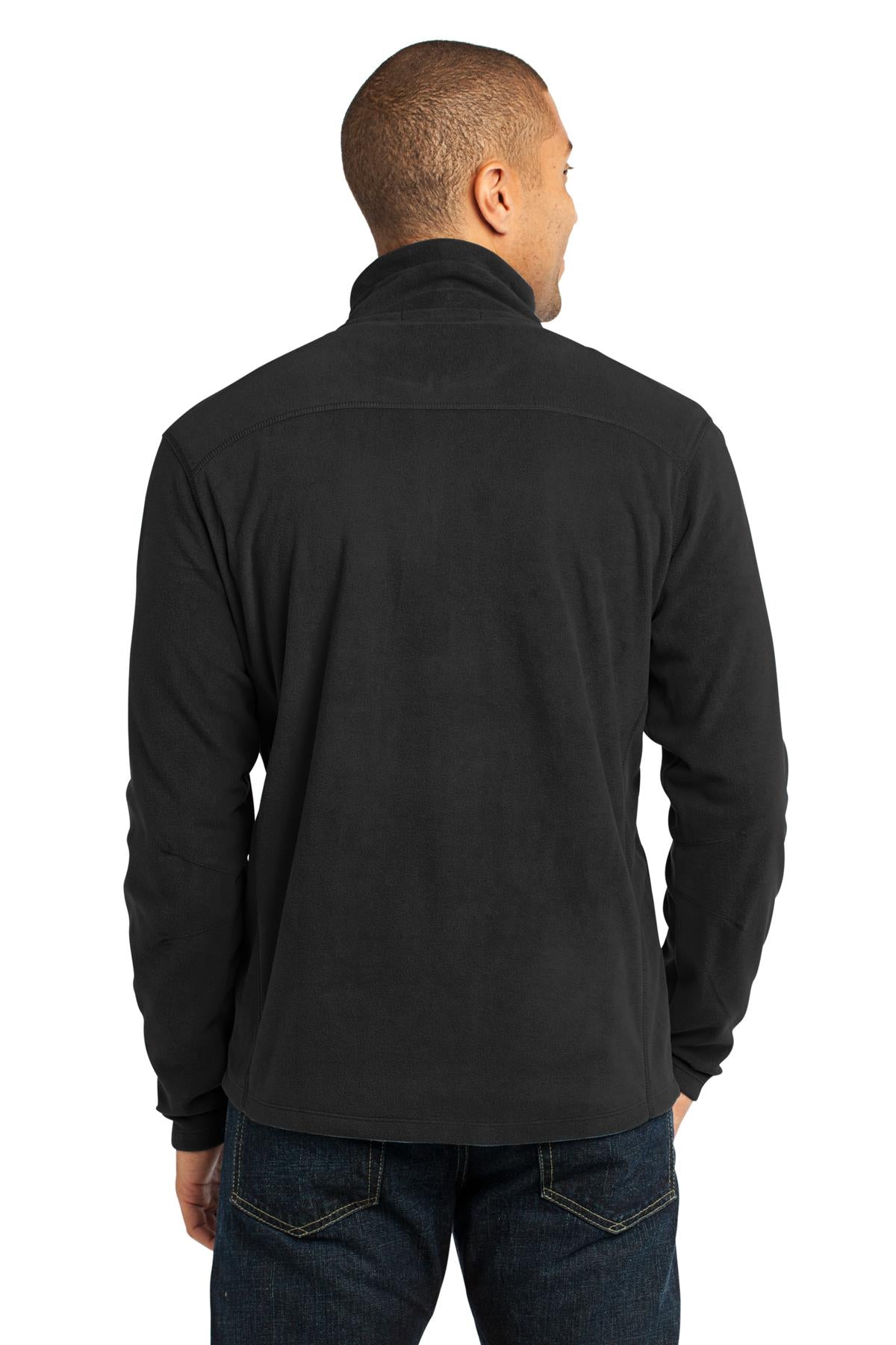 Port Authority Microfleece 1/2-Zip Pullover. F224 - Black - back