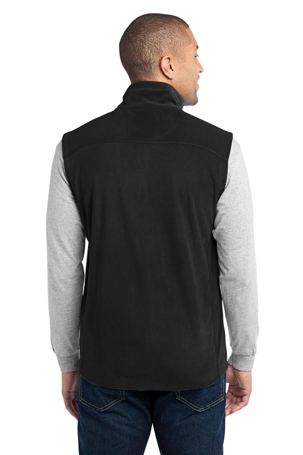 Port Authority Microfleece Vest. F226 - Black - back