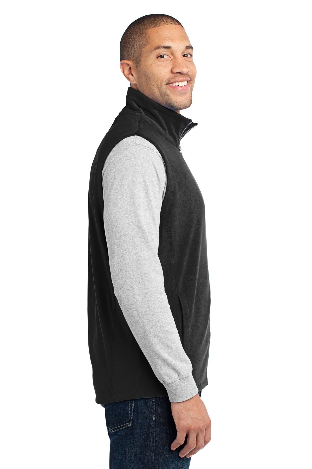 Port Authority Microfleece Vest. F226 - Black - side