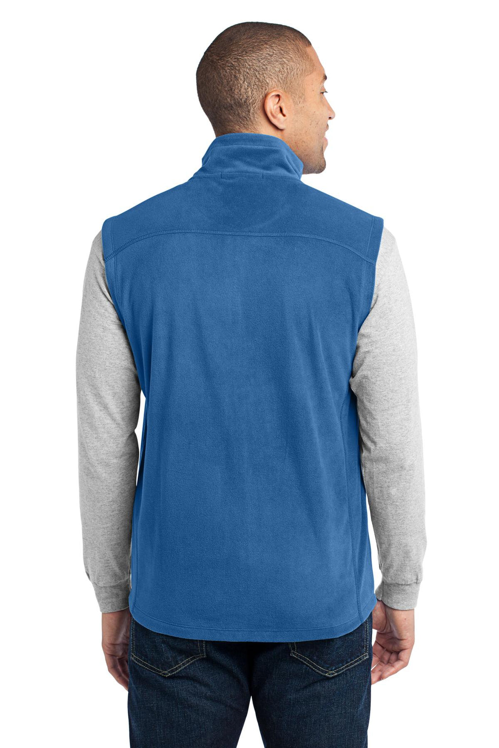 Port Authority Microfleece Vest. F226 - Light Royal - back
