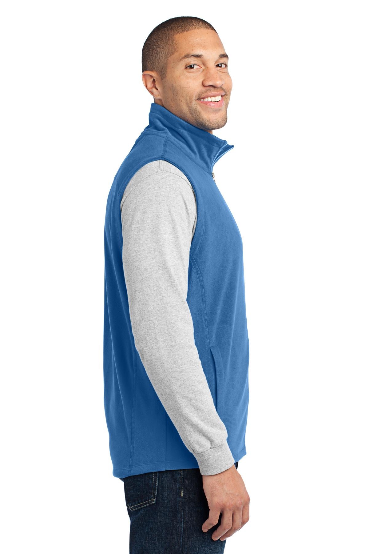 Port Authority Microfleece Vest. F226 - Light Royal - side