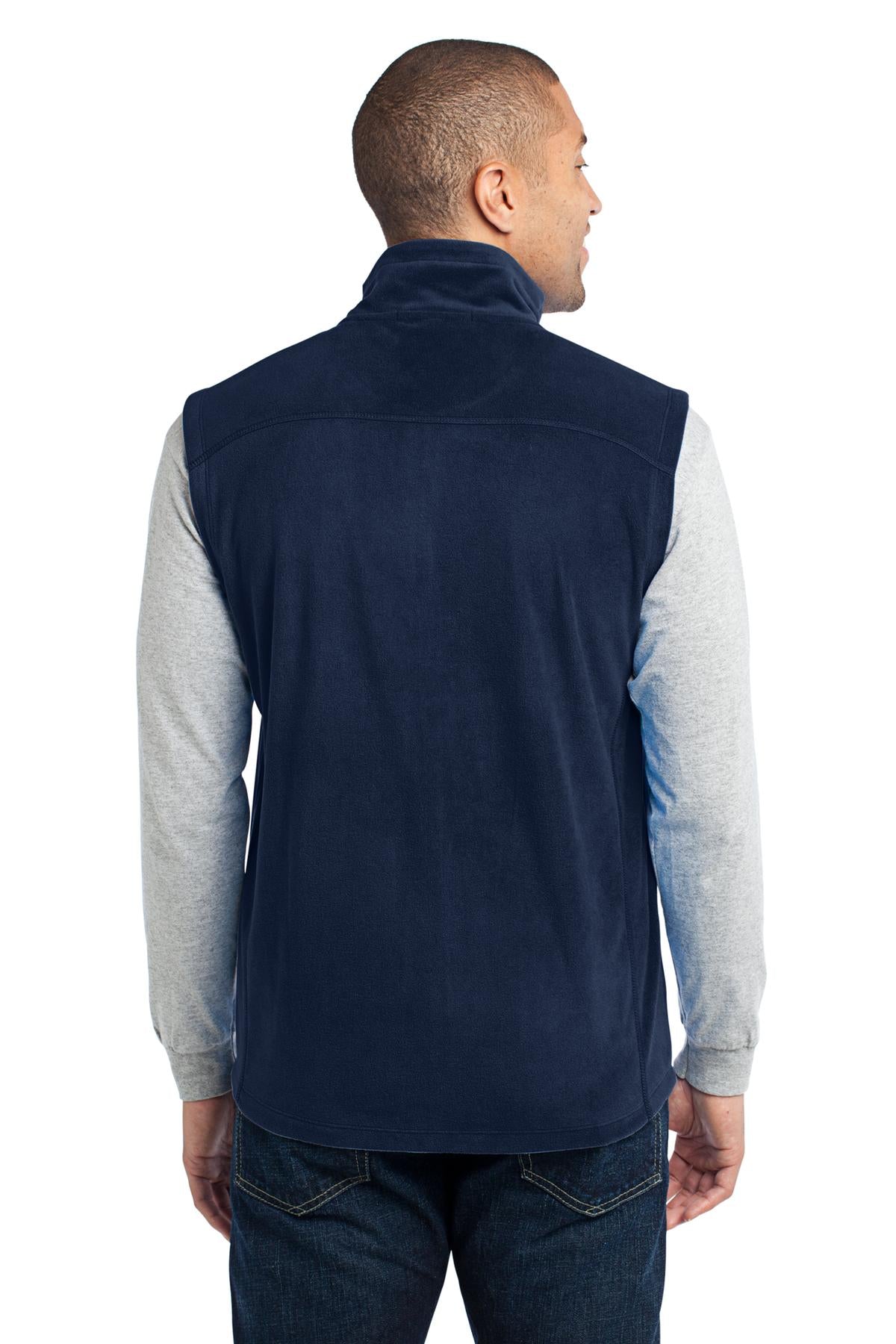 Port Authority Microfleece Vest. F226 - True Navy - back