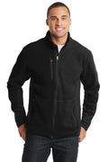 Port Authority R-Tek Pro Fleece Full-Zip Jacket. F227 - Black/ Black - front