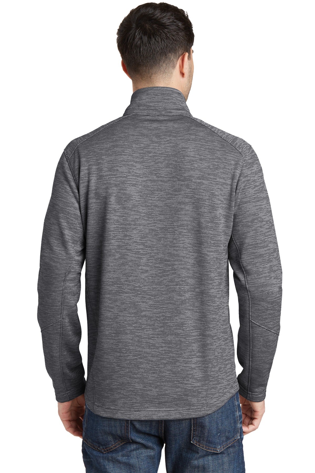 Port Authority Digi Stripe Fleece Jacket. F231 - Black - back