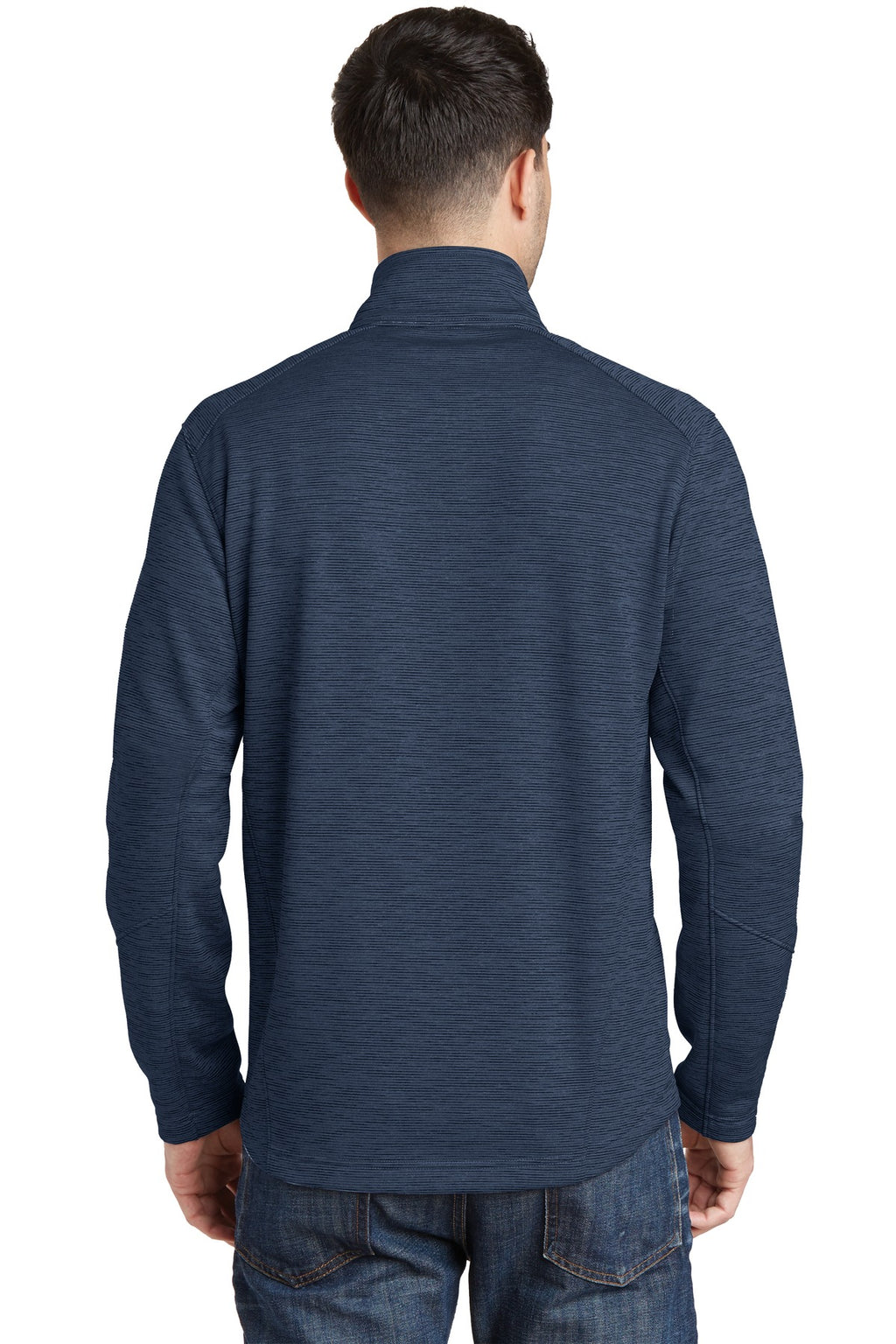 Port Authority Digi Stripe Fleece Jacket. F231 - Navy - back