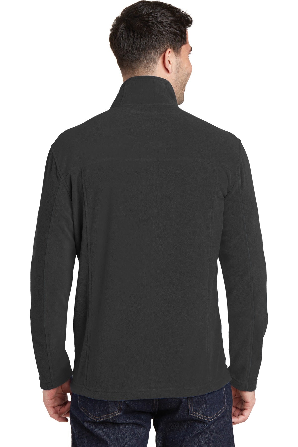 Port Authority Summit Fleece Full-Zip Jacket. F233 - Black/ Black - back