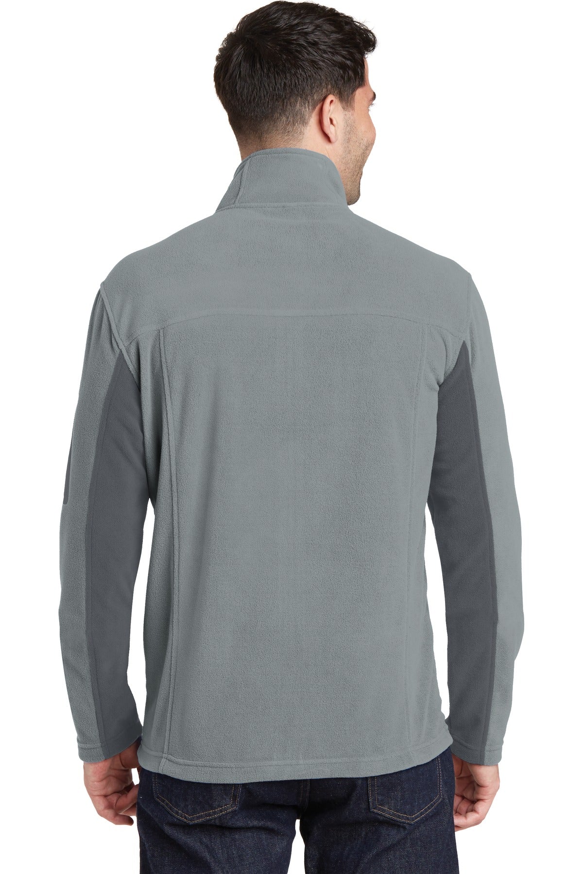 Port Authority Summit Fleece Full-Zip Jacket. F233 - Frost Grey/ Magnet - back