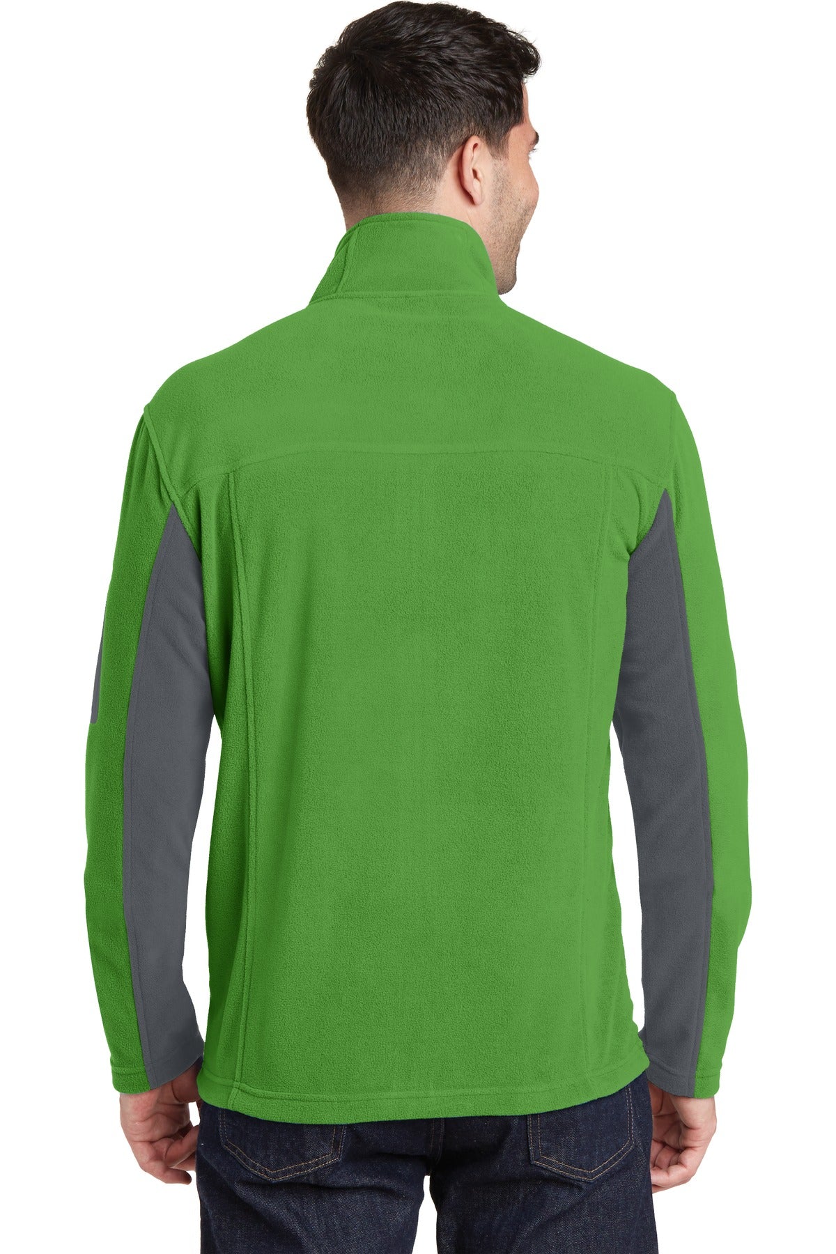 Port Authority Summit Fleece Full-Zip Jacket. F233 - Vine Green/ Magnet - back