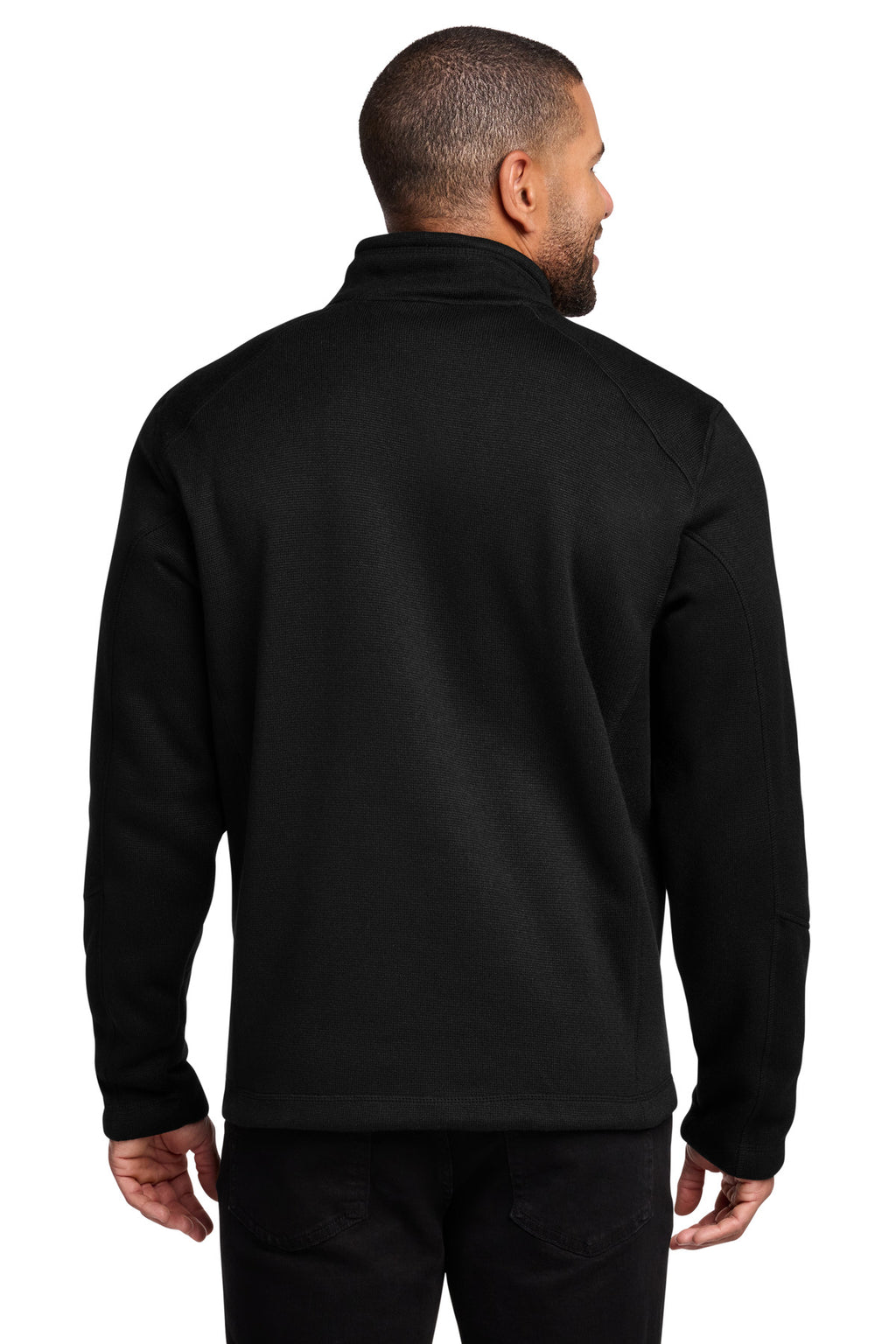 Port Authority Arc Sweater Fleece 1/4-Zip F426 - Deep Black - back