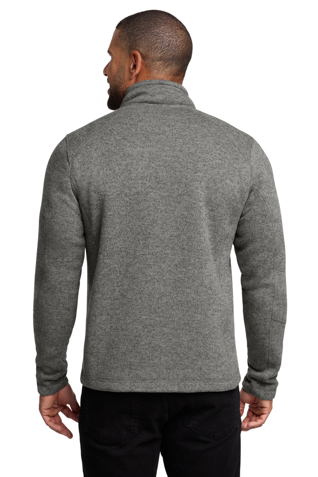 Port Authority Arc Sweater Fleece 1/4-Zip F426 - Deep Smoke Heather - back