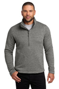 Port Authority Arc Sweater Fleece 1/4-Zip F426 - Deep Smoke Heather - front