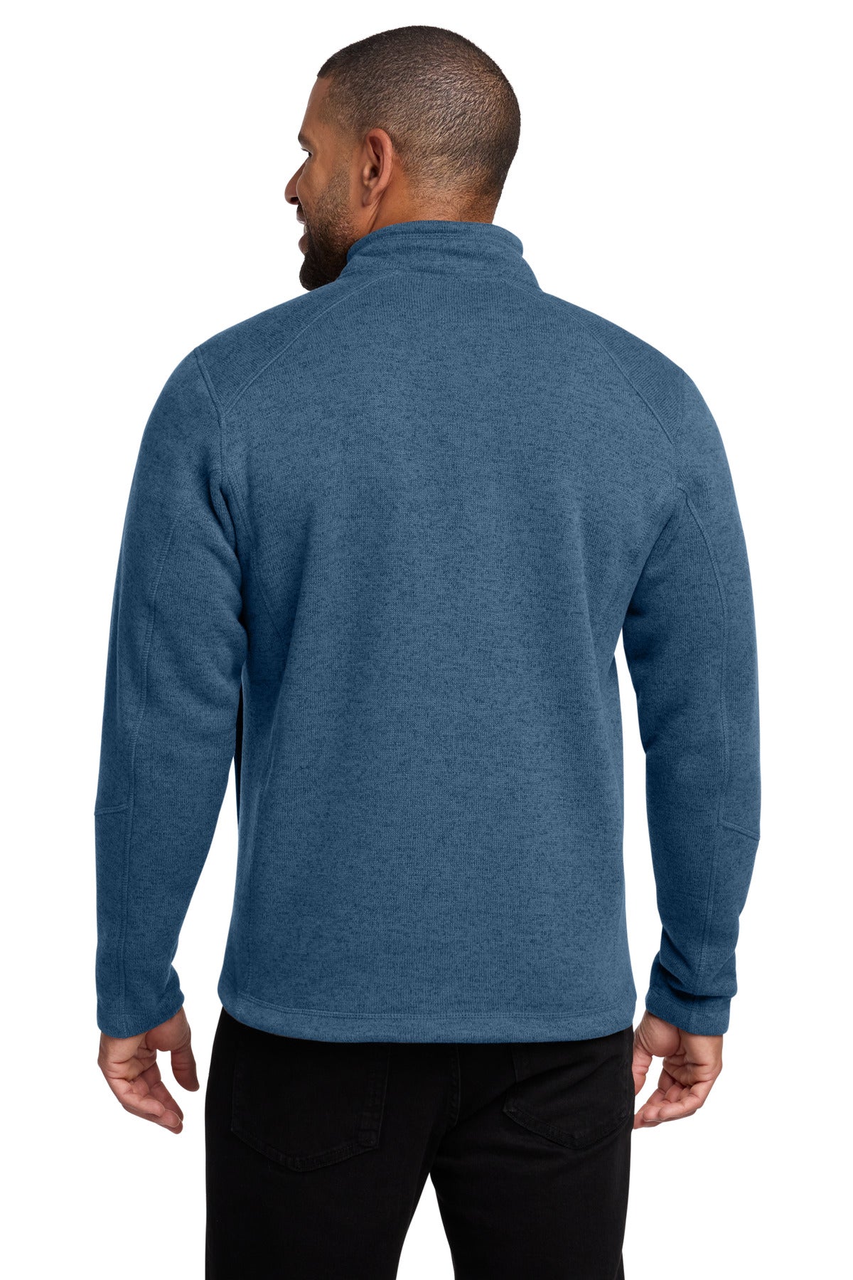 Port Authority Arc Sweater Fleece 1/4-Zip F426 - Insignia Blue Heather - back