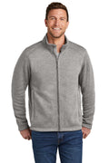 Port Authority Arc Sweater Fleece Jacket F428 - Deep Smoke Heather - front