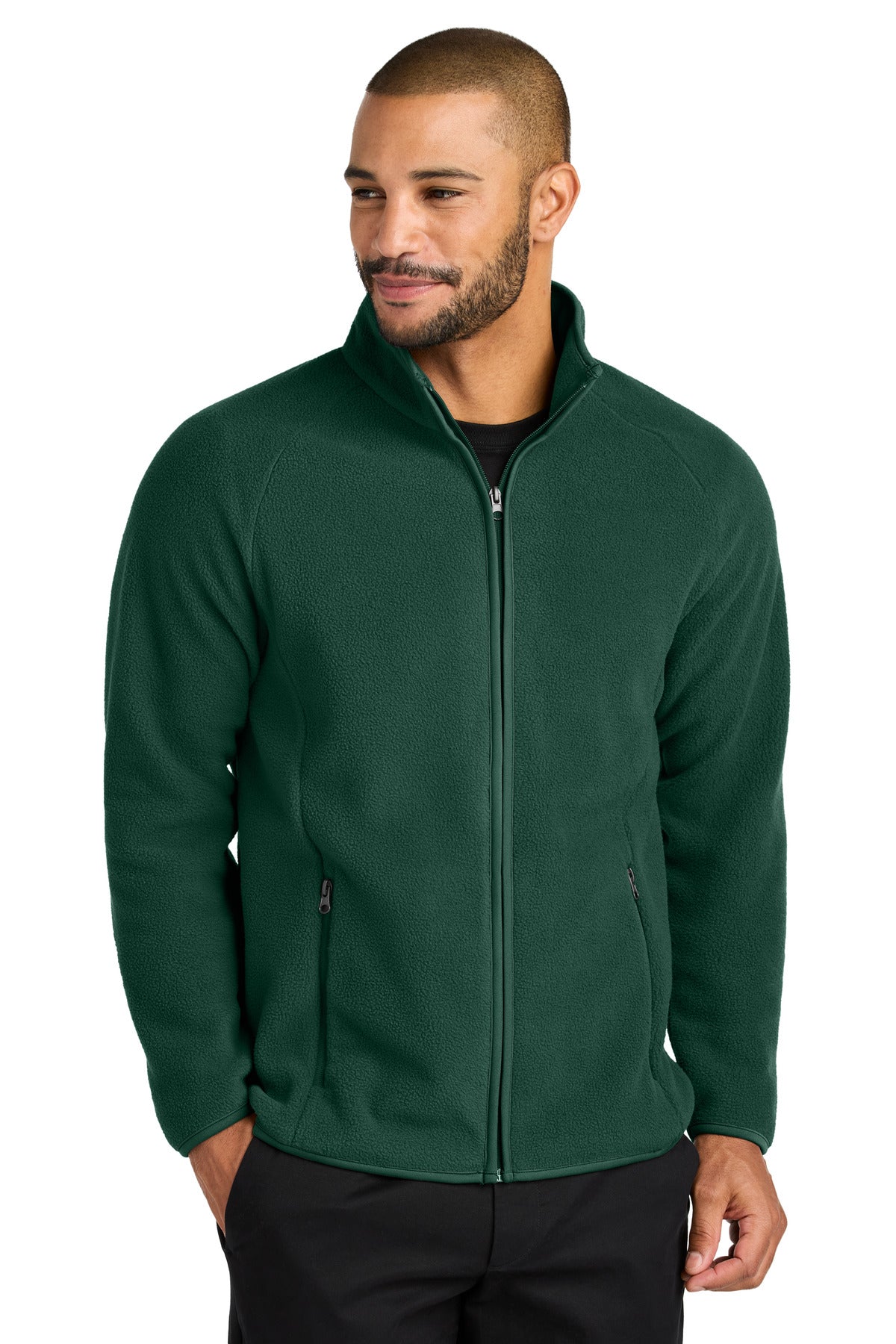 Port Authority C-FREE Raglan Fleece F700 - Dark Green - front
