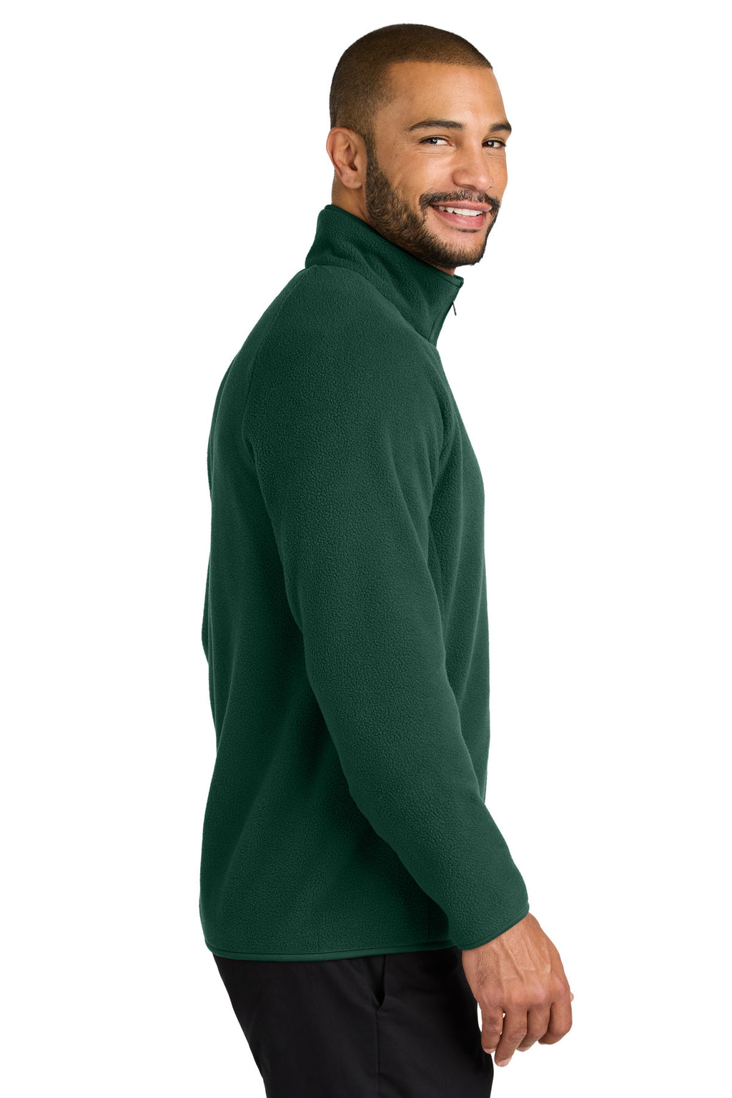 Port Authority C-FREE Raglan Fleece F700 - Dark Green - side
