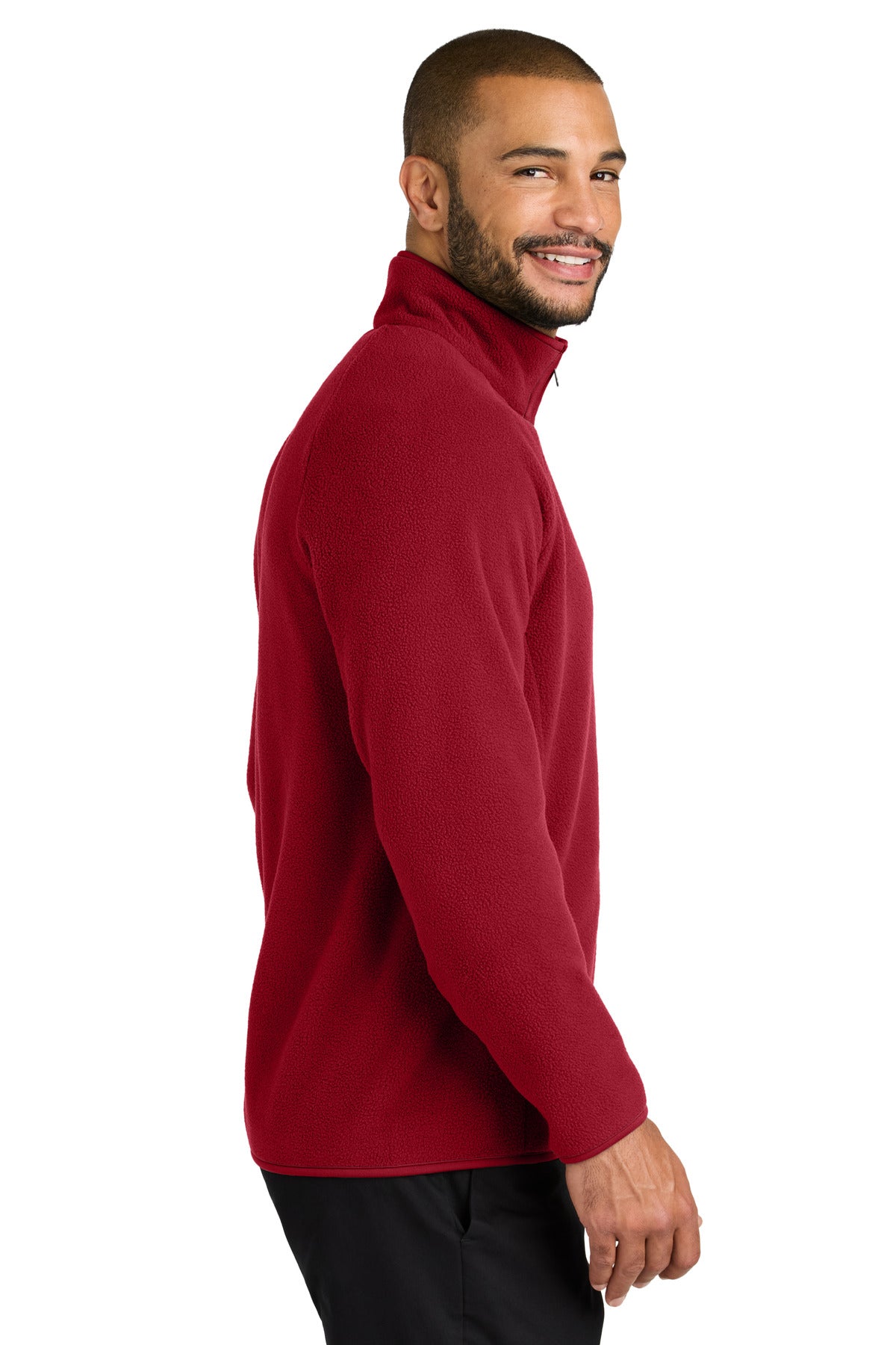 Port Authority C-FREE Raglan Fleece F700 - Rich Red - side