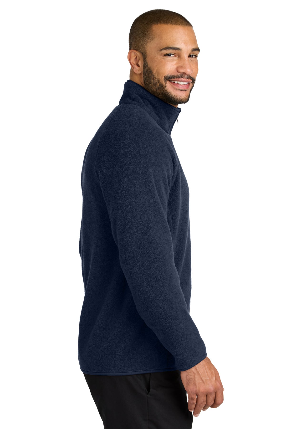 Port Authority C-FREE Raglan Fleece F700 - True Navy - side