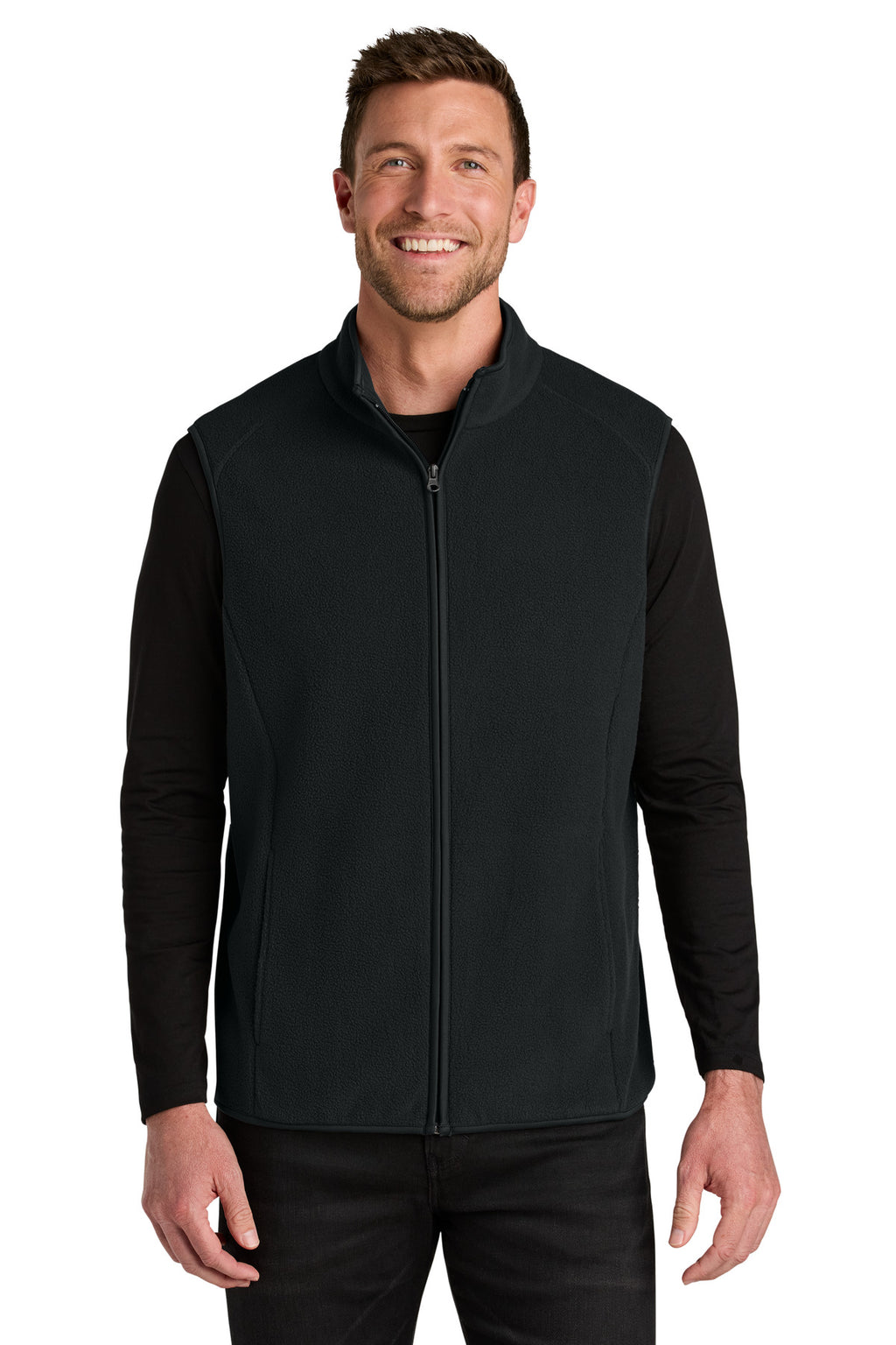 Port Authority C-FREE Fleece Vest F702 - Deep Black - front