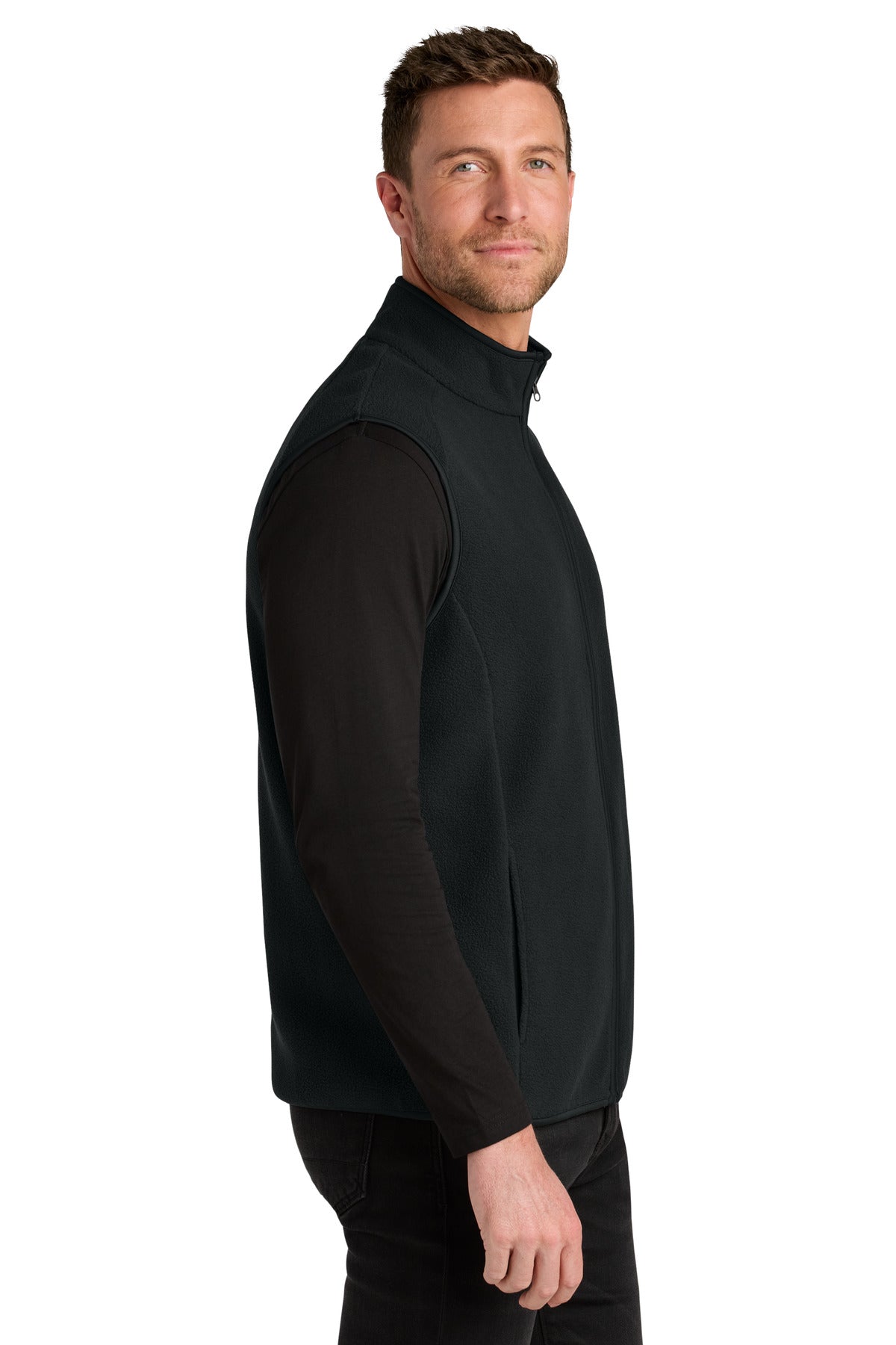 Port Authority C-FREE Fleece Vest F702 - Deep Black - side