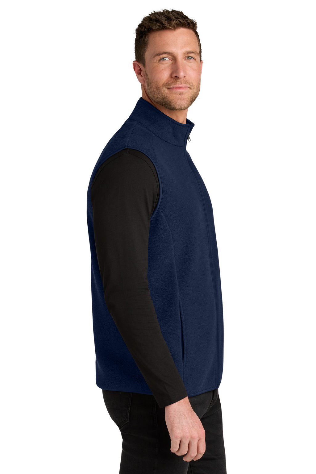 Port Authority C-FREE Fleece Vest F702 - True Navy - side