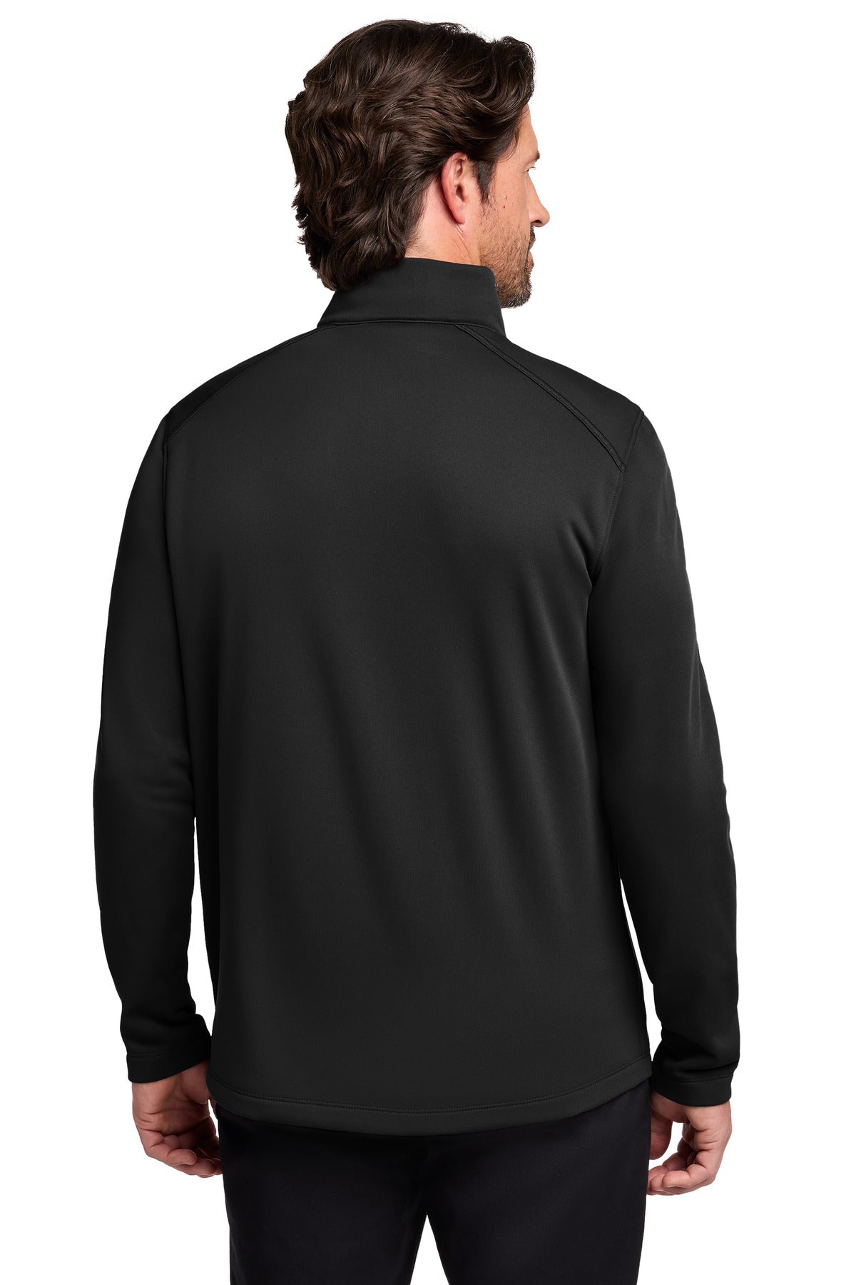 Port Authority Smooth Fleece 1/4-Zip F804 - Deep Black - back