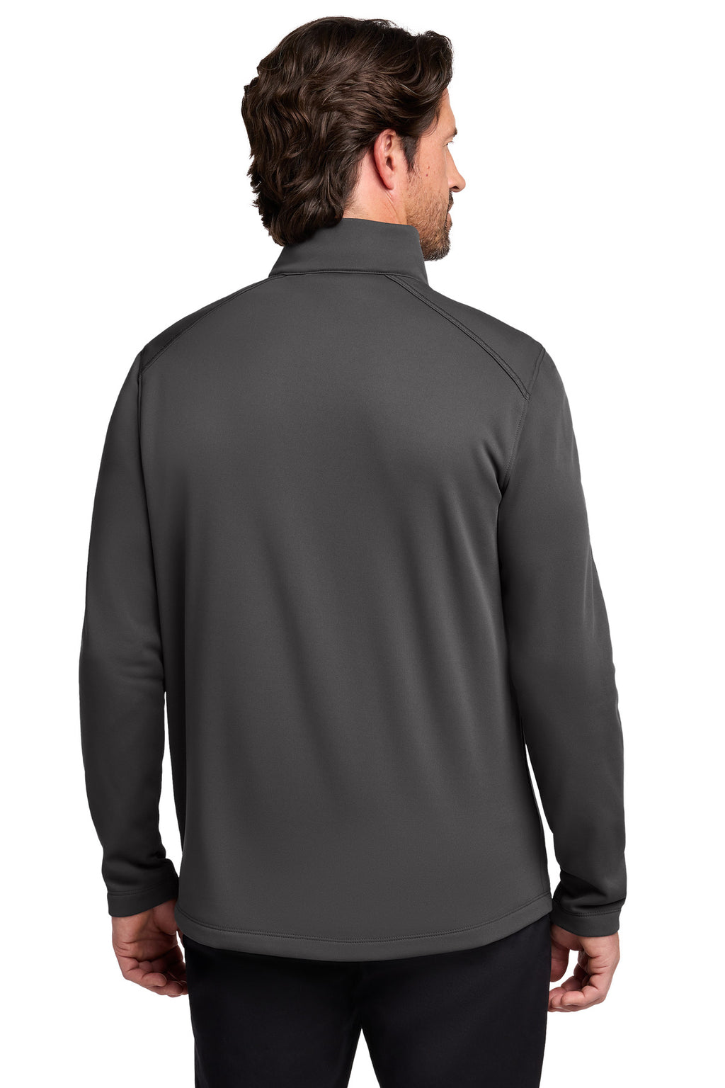 Port Authority Smooth Fleece 1/4-Zip F804 - Graphite - back