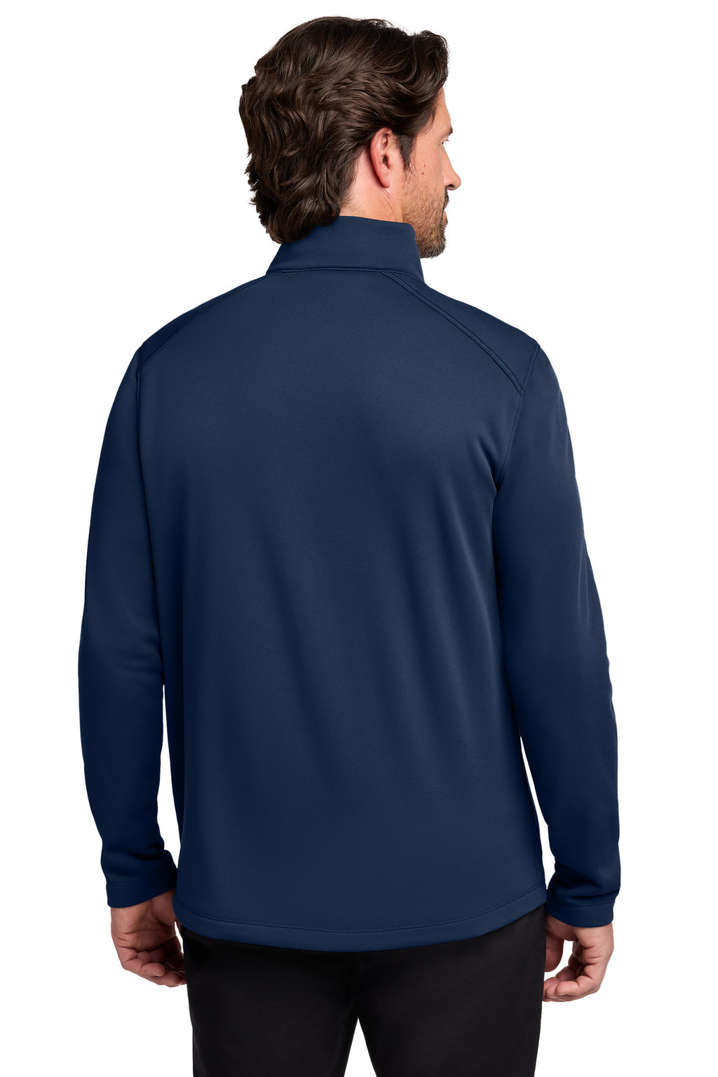 Port Authority Smooth Fleece 1/4-Zip F804 - River Blue Navy - back