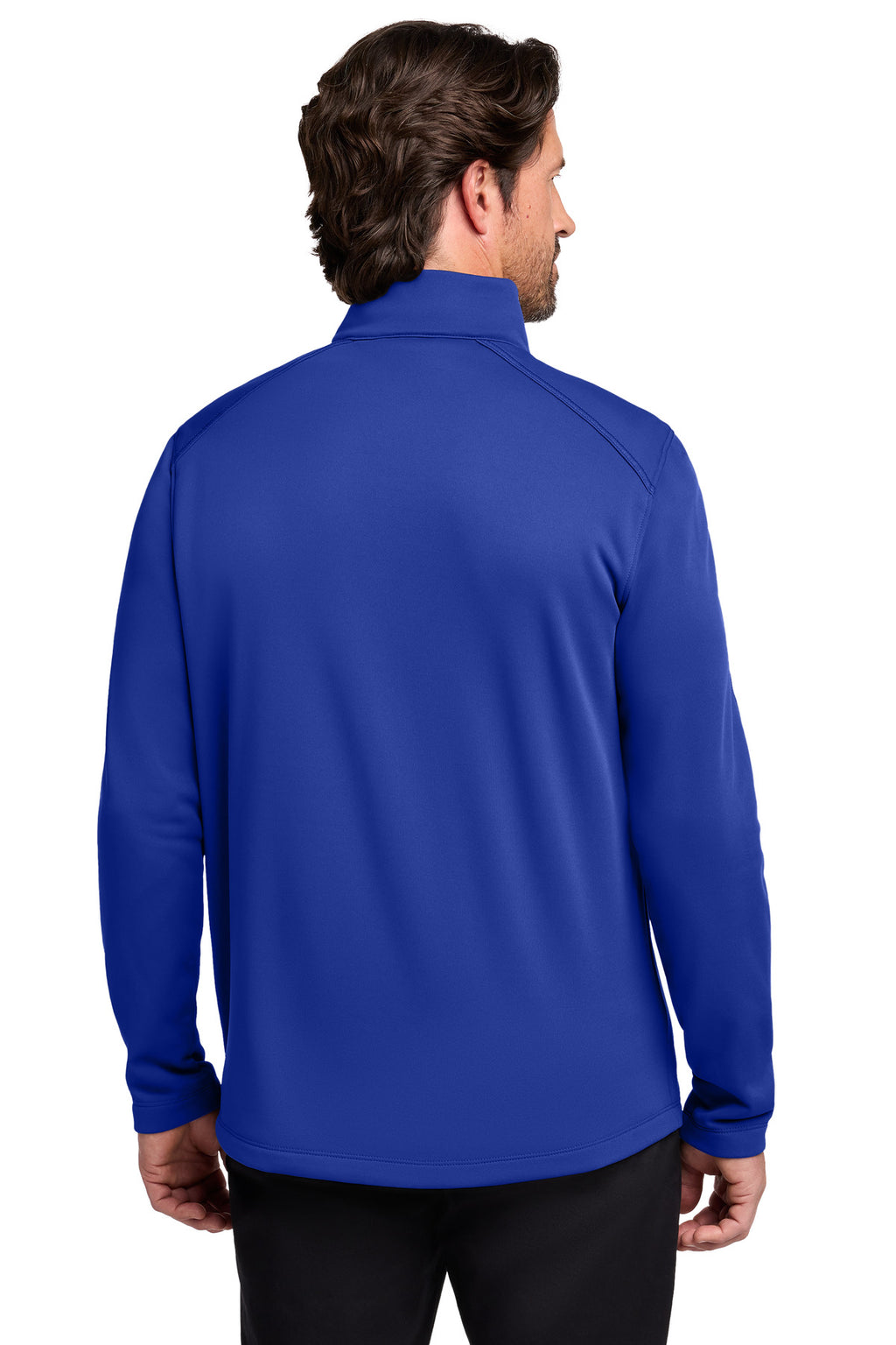 Port Authority Smooth Fleece 1/4-Zip F804 - True Royal - back