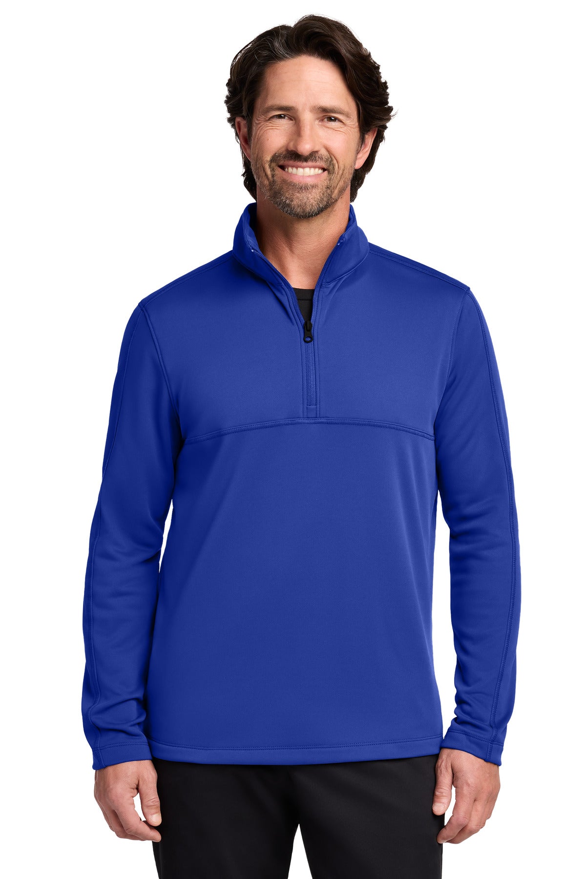 Port Authority Smooth Fleece 1/4-Zip F804 - True Royal - front