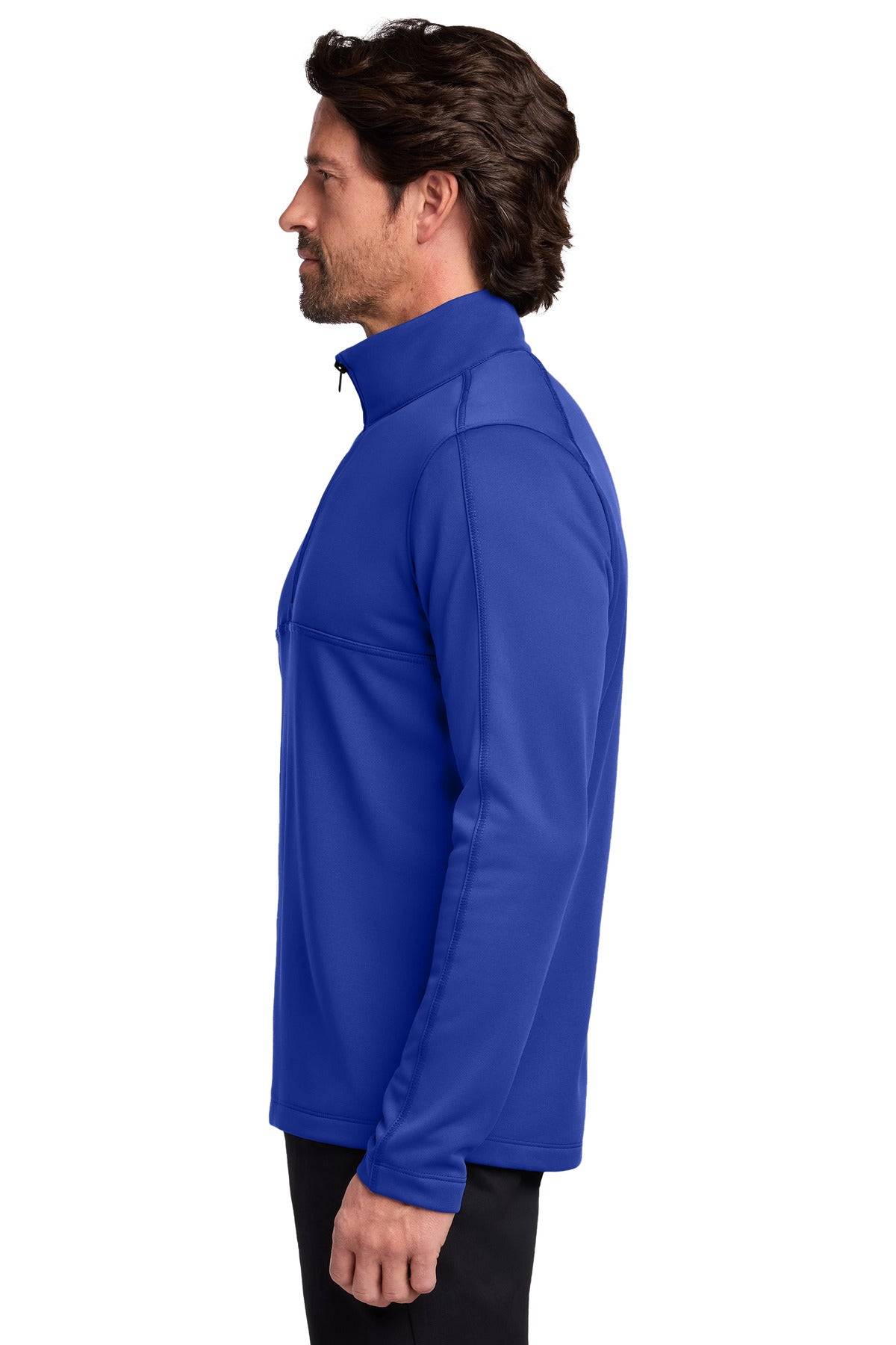 Port Authority Smooth Fleece 1/4-Zip F804 - True Royal - side
