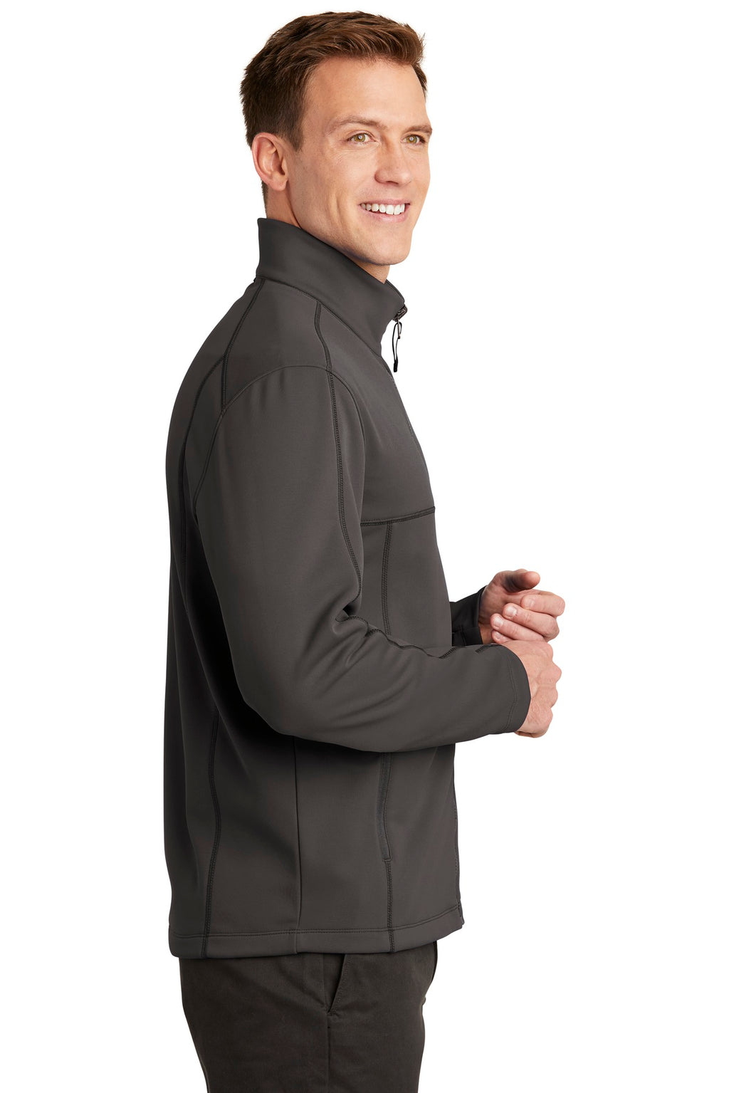 Port Authority Collective Smooth Fleece Jacket. F904 - Graphite - side