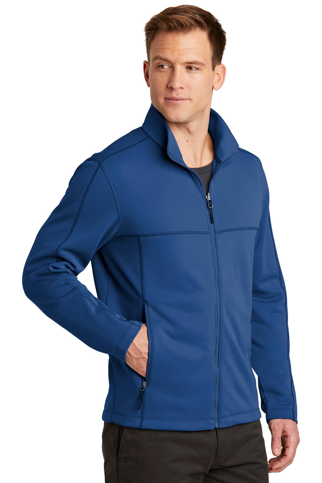 Port Authority Collective Smooth Fleece Jacket. F904 - Night Sky Blue - three_q