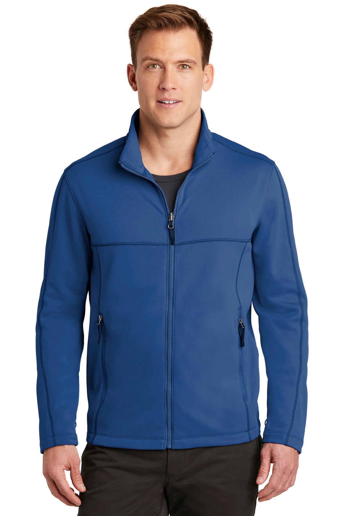 Port Authority Collective Smooth Fleece Jacket. F904 - Night Sky Blue - front