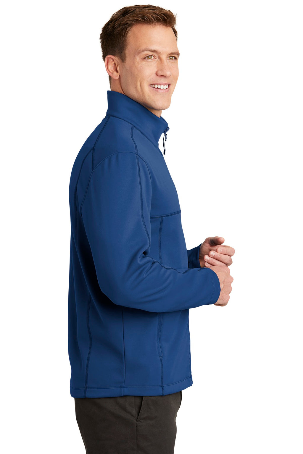 Port Authority Collective Smooth Fleece Jacket. F904 - Night Sky Blue - side